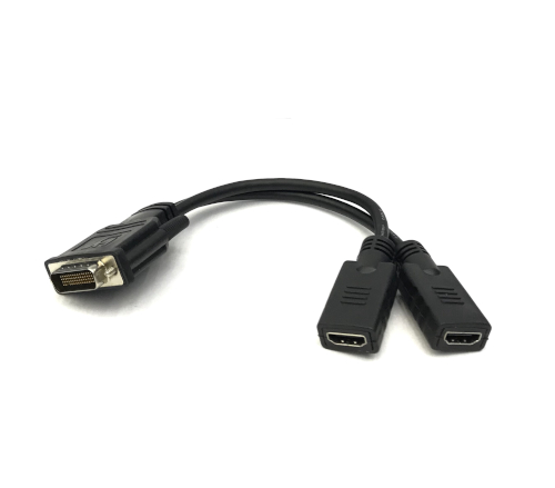DMS-59 Pin M to 2xHDMI F Short Cable